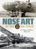 Book cover for Nose Art of the 5th Air Force: Pin-Ups and More, 1942–1947 from Schifferbooks, featuring vintage WWII bomber photos with nose art and airmen posed beside the aircraft.