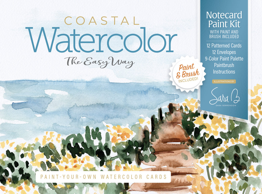 Watercolor the Easy Way Paint-Your-Own Watercolor Cards Coastal