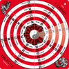 The I Ching Oracle Wheel by Schiffer Publishing, Ltd. is a red and white circular oracle with hexagrams, meanings, a central yin-yang, and dragon designs—ideal for enhancing your Feng Shui space.