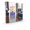 EZ2 Feng Shui by Schiffer Publishing, Ltd. is shown. The cover features a modern living room, a colorful star, and highlights its inspiration from the Bagua map for home energy balance.