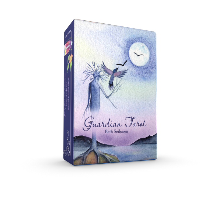 The Guardian Tarot by Schiffer Publishing, Ltd. is a box of tarot cards designed to inspire personal development and connect you with the wisdom of tree guardianship.