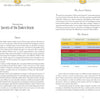 A two-page spread from "Sacred Mysteries" by Schiffer Publishing, Ltd. The left page delves into Tantric wisdom and chakras, while the right displays “The Seven Chakras” chart with colors, tantric names, and key meanings.