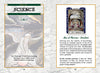 Two pages from The William Blake Tarot of the Creative Imagination by Schiffer Publishing, Ltd., describing the Ace of Science—Intellect, with an illustration of a wise figure beneath stars and text on self-understanding and creativity.
