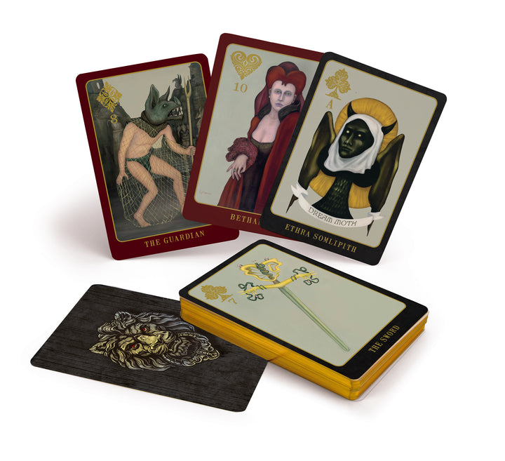 The Doors of Somlipith by Schiffer Publishing, Ltd. is a set of cards featuring unique images, ideal for mystical tarot sessions or esoteric card readings.