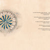 On the left, "Voynich Reconsidered" by Schiffer Publishing, Ltd. features a blue and beige circular botanical design; on the right, inspirational quotes appear over a tan textured background.