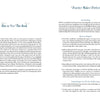 An open book, The Magick of Lenormand Card Reading by Schiffer Publishing, Ltd., shows a left page on using the guide and Lenormand meanings, and a right page titled Practice Makes Perfect with journaling tips, all in an elegant light blue font.