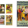 The Art of the Classic Western Movie Poster" by Schiffer Publishing, Ltd. showcases bold, colorful illustrations of cowboys, horses, gunfights, and iconic titles—a vibrant tribute to classic western movie poster art.