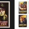 Discover "The Art of the Classic Western Movie Poster" by Schiffer Publishing, Ltd.—a collage featuring “The Fox” with Harry Carey and four classic gems, each displaying iconic western movie art and legendary film titles.
