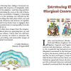 An introduction to The Marginal Lenormand by Schiffer Publishing, Ltd. is shown on a book page, featuring two illustrated cards above text columns about this playful divination deck inspired by medieval marginalia.