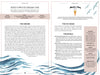 Two guidebook pages in Schiffer Publishing, Ltd.'s "Cape Cod Cones" showcase its local ice cream origins, menu highlights, unique flavors, and awards. Coastal blue waves decorate the bottom for a seaside flair.