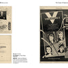 A page spread from Punk and New Wave Record Ads by Schiffer Publishing, Ltd., showcases vintage black-and-white advertisements for punk and new wave albums, featuring bold promotional art, striking graphics, iconic band names such as The Police and The Vibrators, and informative text that underscores how graphic design shaped the music scene—all presented on a clean white background.