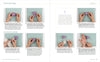 Six step-by-step photos from "Needle Felting Through the Seasons" by Schiffer Publishing, Ltd. show hands needle felting and dyeing eggs on a blue mat, with instructions and a tip box on spring-themed pages.
