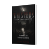 The cover of Whispers from the Unknown depicts a dark, misty forest at night under a full moon, reflecting an eerie atmosphere of haunting paranormal experiences.