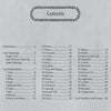 A black-and-white table of contents from Falnama by Schiffer Publishing, Ltd., lists sections like Card Openings, Card Explanations, and topics such as Peace and Death—mirroring the structure of an illustrated oracle deck inspired by Islamic manuscripts.