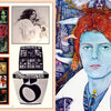 A collage of a red-haired man and a microphone box, inspired by 1960s psychedelic art and vibrant Big O Posters, from "It Must Be Art" by Schiffer Publishing, Ltd.