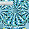 A blue and black circular design inspired by Escape Game Adventure: The Mad Hacker from Schiffer Publishing, Ltd.—ideal for boosting your problem-solving skills.