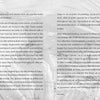 A grayscale image from "Tokyo Graffiti" by Schiffer Publishing, Ltd.: book preface text spans two pages; on the right, a para-athlete with running blades races over an abstract, Tokyo-inspired urban art background.