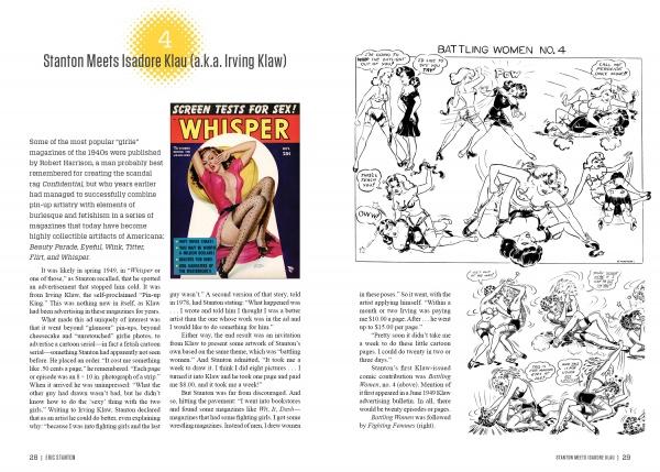 Schiffer Publishing, Ltd.'s "Eric Stanton & the History of the Bizarre Underground" spotlights vintage Whisper covers, comic-style art, and an illustrated bio of Stanton—a key figure in commercial fetish art’s history.