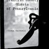 A black-and-white cover with an old window latch evokes the paranormal in Franklin County Ghosts by Schiffer Publishing, Ltd. The title and publisher appear over the glass, hinting at eerie tales within.