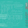 A teal page from Schiffer Publishing, Ltd.'s Tattoo Lettering & Banners has ornate white tattoo script on the left and copyright below. On the right, a red-and-white vintage Table of Contents banner sits above a detailed chapter list.