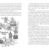 Page from "John Adams and the Magic Bobblehead" by Schiffer Publishing, Ltd., with text and a black-and-white cartoon map of Boston’s Freedom Trail—ideal for kids’ historical fiction or family adventures exploring landmarks.