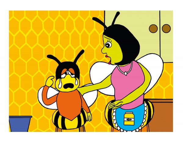 Bertie Bumble Bee: Troubled by the Letter b illustration