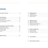 The table of contents for "Liner Lock Knives" by Schiffer Publishing, Ltd. lists section titles and page numbers on topics such as making the blade, spring, bolsters, blade axis, folding knife assembly, liner lock mechanisms, and final assembly.