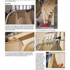A page from Schiffer Publishing, Ltd.'s "Woodstrip Rowing Craft" shows step-by-step wooden boat building with five photos—frames, clamped planks, alignment guides—and detailed text instructions for each stage.