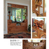Studio Furniture by Schiffer Publishing, Ltd. is a wooden room divider featuring glass panels and intricate lotus flower carvings. Expert craftsmanship highlights its artistic design and natural elegance, making it a stunning accent between rooms.