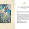The Tarot of Enchanted Dreams by Schiffer Publishing, Ltd. features The Fool card: a young woman on a spinning wheel with a white dog amid celestial symbols. The guide details personal growth, new beginnings, and the card’s deeper meanings.