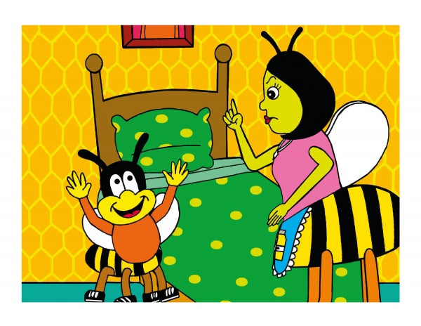 Bertie Bumble Bee: Troubled by the Letter b Illustration