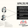 The guide for Celeste Giuliano's Pin-ups in 3-D by Schiffer Publishing, Ltd. features vintage-style illustrations of a man and woman in 3D glasses, with text on viewing three-dimensional pin-up girls through red and blue lenses.
