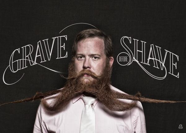 A man with a long, styled beard poses in a white shirt and tie before text reading "Art of the Beard," showcasing Schiffer Publishing, Ltd.'s product on a dark background.