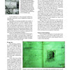 A page from "Rug Hooking In Maine" by Schiffer Publishing, Ltd. features text and three black-and-white photos—a man with glasses, a handwritten document, and an older man—exploring Maine rug hooking traditions and personal history.