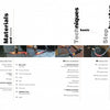 The Blacksmithing Techniques table of contents by Schiffer Publishing, Ltd. features sections on Materials and Tools, Techniques, and Step by Step, with photos of blacksmithing tools and metal forging along the top and bottom of the page.