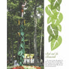 The Story of Story Book Land by Schiffer Publishing, Ltd. features Jack climbing a green beanstalk among trees, with fairytale text and leaf illustrations on a white background, inspired by the iconic sculpture at the amusement park near Atlantic City.