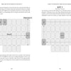 Two pages from The Art of Lenormand Reading by Schiffer Publishing, Ltd. show illustrated charts: one explains card layout positions for "PAST," the other details KEY 3: The Four Corners method for reading Lenormand cards.