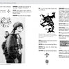 A page from "Lexicon of Tribal Tattoos" by Schiffer Publishing, Ltd. shows an old photo of an Amazigh woman with tattoos and jewelry on the left, and descriptions of various tattoo motifs from different cultures on the right.