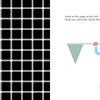 A two-page spread from Look! Dr. Goodview (Schiffer Publishing, Ltd.): Left—black squares with white lines and dots form optical illusions. Right—a cartoon with glasses chases an illusory black dot, illustrating how we perceive things that aren't there.