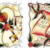 A is for Anchor by Schiffer Publishing, Ltd.: vintage-style tattoo art featuring a classic anchor and a scroll reading A is for Anchor, inspired by illustrated alphabets and traditional tattoo designs.
