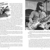 An open magazine displays a black-and-white spread: the left page features text and the album cover for The Atlanta Rhythm Section by Schiffer Publishing, Ltd., while the right shows a bearded man playing guitar on stage.