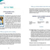 A two-page guidebook spread from the Gaian Tarot by Schiffer Publishing, Ltd. explains card 12, The Tree (The Hanged Man), covering its meanings, themes, symbols, and reading tips with blue headings and clear layout.