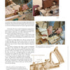 Close-up images show a woodworker using hand planes on a board, with an illustration of Stanley No. 55 parts. “Hand Planes in the Modern Shop” by Schiffer Publishing, Ltd. covers woodworking techniques and tips for restoring planes.