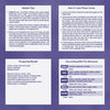The EZ2 Feng Shui info sheet by Schiffer Publishing, Ltd. is divided into Helpful Tips, Card Use, Prosperity/Wealth, and Decorating with the Elements for insights on balancing home energy and applying the Bagua map with the included card deck.
