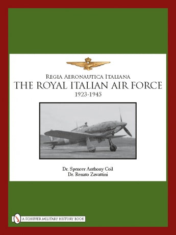 The cover of "The Royal Italian Air Force 1923-1945" by Schiffer Publishing, Ltd. features a plane, highlighting the legacy of Italian military aviation.