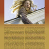 A young woman with long blonde hair leans over a white railing, gazing down anxiously against a sky backdrop—an image evoking classic Hollywood Paranormal Films from Schiffer Publishing, Ltd. Text covers the lower half of the scene.