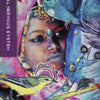 A vibrant collage from Body Cards by Schiffer Publishing, Ltd. features a jeweled woman with birds and abstract elements, text reading CENTRAL NERVOUS SYSTEM on the side and Interconnection at the bottom.