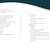 A contents page from "Health through Your Eyes" by Schiffer Publishing, Ltd. lists topics like energy recharge, iris analysis, deficiencies, and detox tips by eye color, with section titles and page numbers in two columns on a white background.