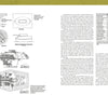 A spread from Schiffer Publishing, Ltd.’s "The Porsche Tiger and Ferdinand Tank Destroyer" displays labeled diagrams of a Porsche tank barrel and turret on the left, with dense text and a WWII tank destroyer specs table on a light background.