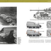A black-and-white photo of camouflaged armored vehicles and annotated technical diagrams of WWII tank destroyers appear in "The Porsche Tiger and Ferdinand Tank Destroyer" by Schiffer Publishing, Ltd.